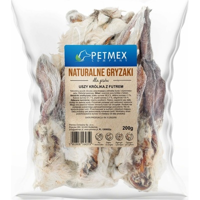 PETMEX Uszy Królika z futrem 200 g
