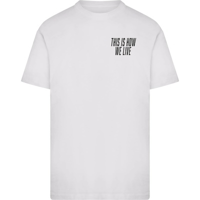 Mister Tee Тениска This Is How We Live Tee white XXLUB-MT4018-00220 - Тъмносив, размер M