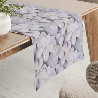 Biante behúň PML-032 Designové kvety na sivom 20x120cm