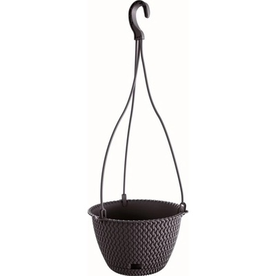 PROSPERPLAST Kvetináč závesný SPLOFY ROUND W antracit 27cm