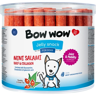 Mira Mar Bow Wow! Uherské salámky mini 12,5 cm v dóze 60 ks