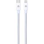 Dviced Cable USB-C to Lightning Nylon Textile 1, 25m - White (DV120006) - officeshop