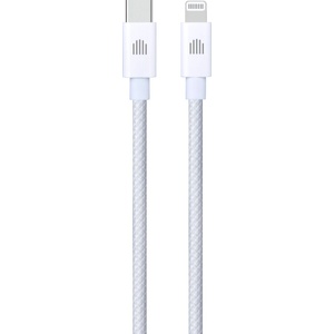 Dviced Cable USB-C to Lightning Nylon Textile 1, 25m - White (DV120006) - officeshop