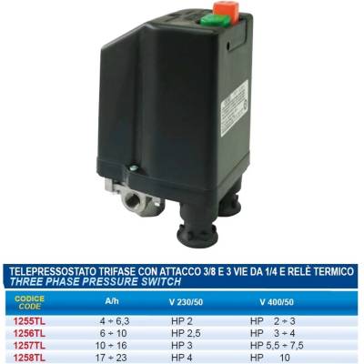 Spiralflex - Италия Пресостати с вградена защита от 176 лв ; spiralflex
