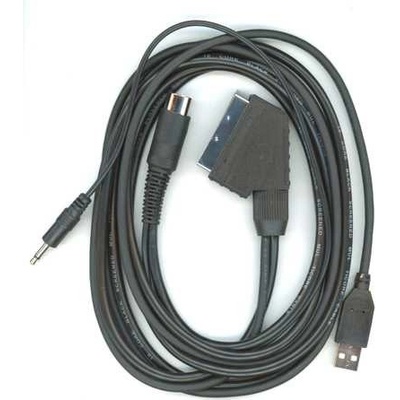 SINTECH© Premium Sintech RGB PRO Scart Kabel pro ZX Spectrum 128k / +2 (šedý) – s USB-Power kabelem