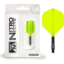 Red Dragon Nitro Flite černé, standardní letky a krátké násadky