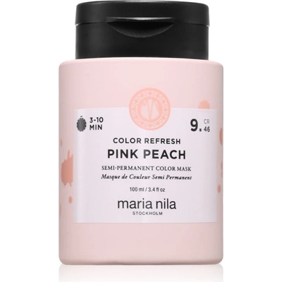 Maria Nila Colour Refresh нежна подхранваща маска без перманентни цветови пигменти цвят Pink Peach 9.46 100ml