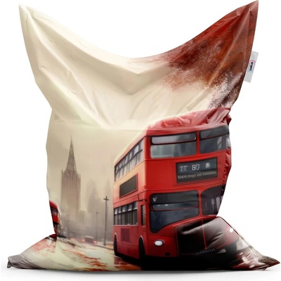 Sablio Sedací vak Classic Londýn Double-decker 200x140 cm