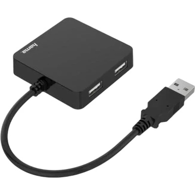 Hama Usb ХЪБ hama, 4 ПОРТОВ, usb 2.0, 480 mbit/s, ЧЕРЕН (4047443436924)