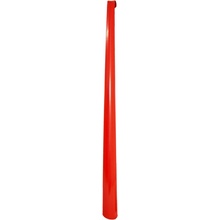 Obouvací lžíce kovová 63 cm červená
