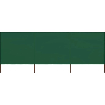 vidaXL zástěna proti větru textil 400 x 80 cm zelená
