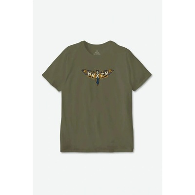 Brixton tričko Beeler S S Stt Olive Surplus