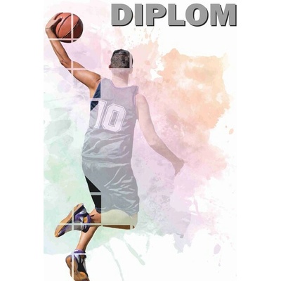 DIP152 Diplom papier basketbal A4