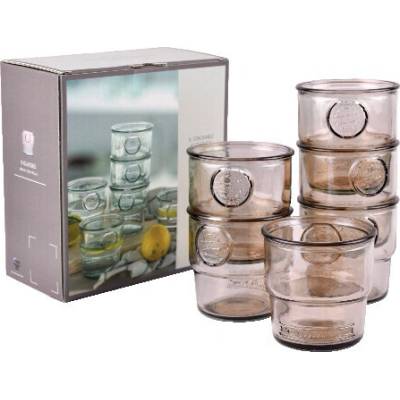 Ego Dekor San Miguel Sklenice AUTHENTIC pr 9x9cm box sv hnědá 6 x 300 ml