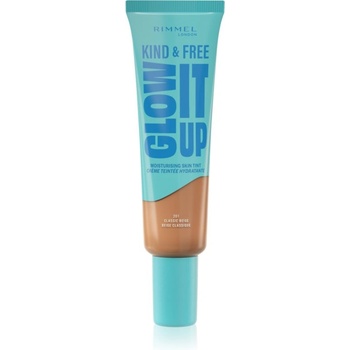 Rimmel Kind & Free Glow It Up лек хидратиращ фон дьо тен цвят 201 Classic Beige 30ml