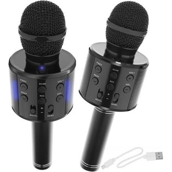Karaoke bluetooth mikrofon černá