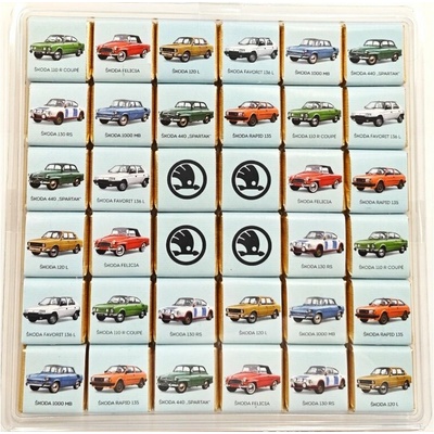 Chocopola Čokoládové puzzle Auto Škoda 180 g