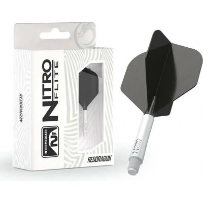 Red Dragon Nitro Flite průsvitné bílé, standard letky a střední násadky – Zboží Dáma