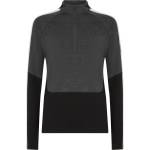 Icebreaker Мъжко мериносово термобельо Icebreaker Merino 200 Oasis+ L/S Half Zip Hoodie Merino base layer - Black / Jet Heather / Undyed / CB (015-2293-0212)