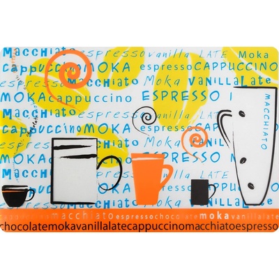 Mybesthome prostírání Expresso silikonové průhledné 30x44