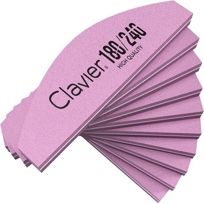 Clavier Mini leštička na nechty lodička zrnitosť 180/240 ružová
