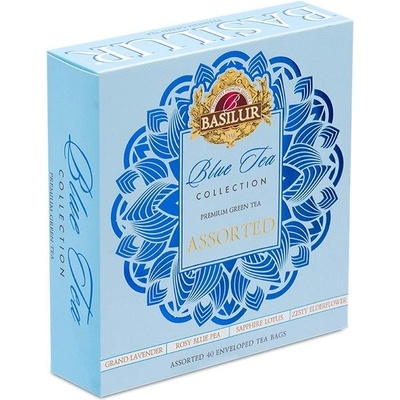 BASILUR Gift Blue Tea Assorted přebal 40 gastro sáčků