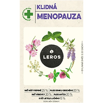 LEROS KLIDNÁ MENOPAUZA bylinný čaj nálevové sáčky 20 x 1,3 g