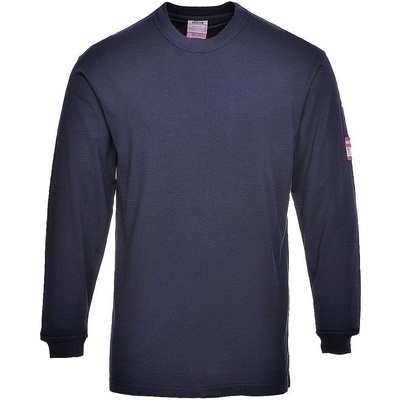 Nehořlavé antistatické triko s dl.rukávem Portwest FR11 navy L