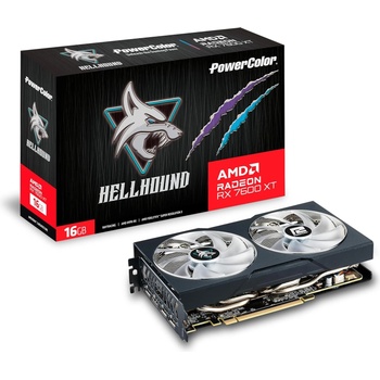 PowerColor AMD RADEON RX 7600 XT Hellhound 16GB GDDR6 OC (PC-VC-RX7600XT-16G-L)