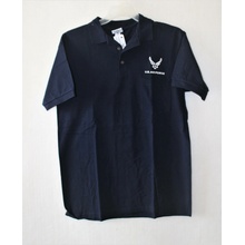 Tričko polo ANVIL s potiskem US AIR FORCE modré