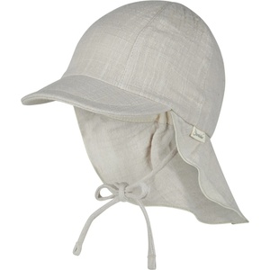 Sterntaler Детска шапка с козирка Sterntaler Kid's Schirmmütze Nacken Uni Cotton Cap - Lichtgrau - размер 45 cm (904-4918-0512)