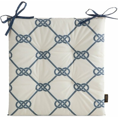 Takoy Podsedák 43 x 43 x 4 cm voděodolný bílo-námořnická modrá v námořnickém stylu GARDEN-HF-466291 | 43 x 43 x 4 cm