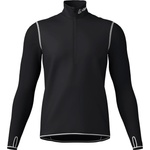 Löffler Мъжко синтетично термобельо Löffler Windproof HZ Shirt L/S Transtex Light 100 Synthetic base layer - Black / White - размер 56 (EU) (014-2638-0116)