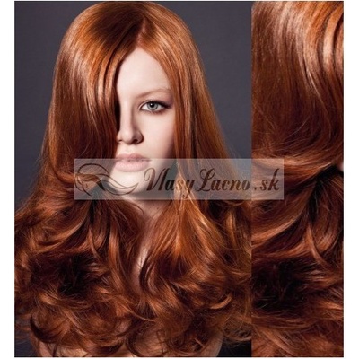 Vlnité tape-in Remy prúžky 60-63 cm 40 ks medená