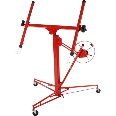 TecTake GmbH 400887 zvedák na sádrokarton s navijákem - červená