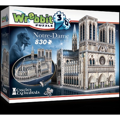 Wrebbit 3D puzzle Katedrála Notre-Dame 830 ks
