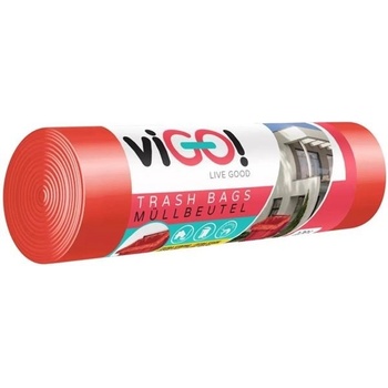 viGO! pytle na tříděný odpad 120 l LDPE 40 µm 7 ks červené