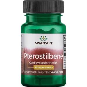 Swanson Pterostilbene, 50 mg, 30 капсули, Swanson (SWU1076)
