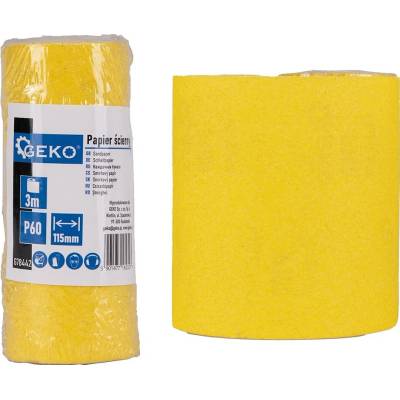 Brusný papír – role 115 mm x 3 m P60 Geko