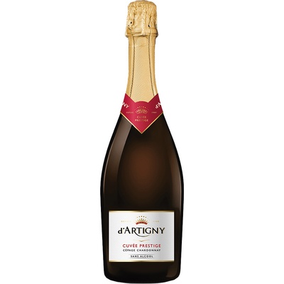 D´Artigny Cuvée Prestige Brut nealkoholické 0,75 l (čistá fľaša)