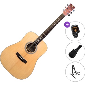 SX SD204 Standard SET Transparent Red Акустична китара