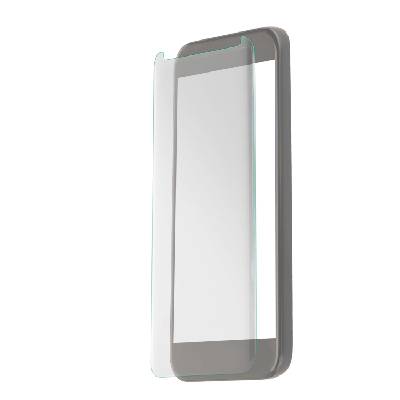 Калено стъклено защитно покритие с извити ръбове за целия дисплея на Samsung Galaxy S8 Active - 4smarts Second Glass Curved Case Friendly (прозрачен)