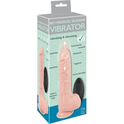 You2Toys Medical RC vibrační dildo s přirážecími a rotačními funkcemi