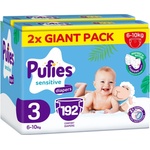 pufies Бебешки пелени Pufies Sensitive - Midi, размер 3, 6-10 kg, 192 броя, Giant Pack (54000214) - baby