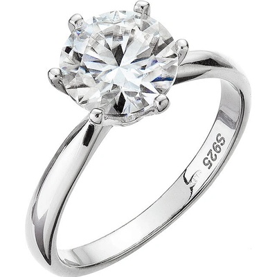 Pavona Strieborný prsteň MIA 15M00002 moissanite