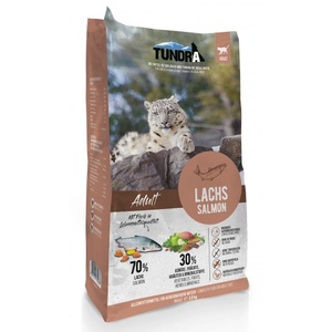 TUNDRA Adult Cat - висококачествена храна за пораснали котки от всички породи, БЕЗ ЗЪРНО, със сьомга, Боровинки, Моркови и Ябълки - 3, 8 кг, Германия - 17223