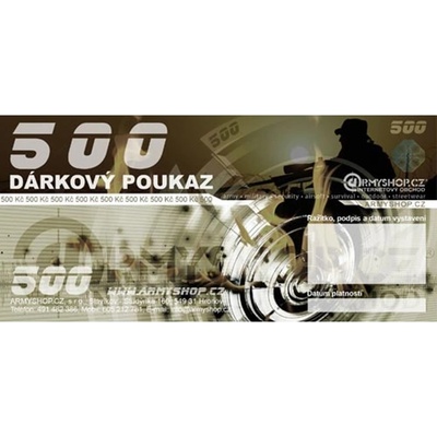 DÁRKOVÝ POUKAZ 500 Kč - TIŠTĚNÝ
