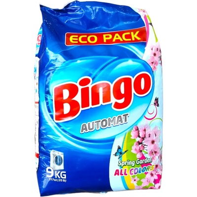 BINGO прах за цветно пране, Spring garden, 9кг
