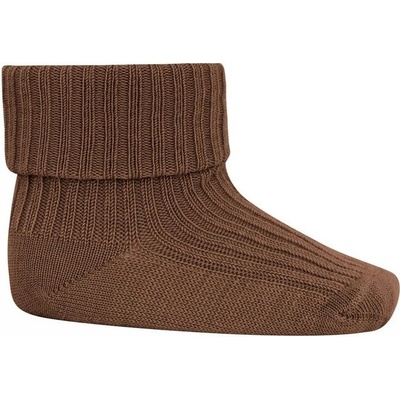 mpDenmark SLABÉ MERINO PONOŽKY MP DENMARK WOOL RIB BABY SOCKS PEACAN PIE