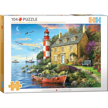EUROGRAPHICS - Puzzle Davison: The Cottage Lighthouse - 100 piese